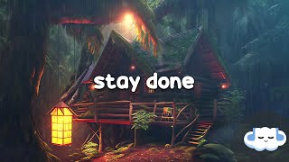 Tate McRae - stay done (Clean - Lyrics)