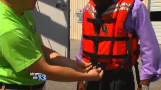 Emergency workers from the henderson county rescue squad urge anyone
boating on area lakes and waterways to use a life jacket. strong
warning comes one d...