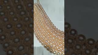 9–10mm Premium Pink Pearl Strands | High Luster Near Round Luxury Pearls