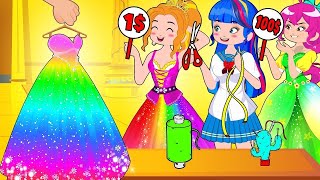 Princess Fashion Dress Design Result with Friends - Hilarious Cartoon Animation