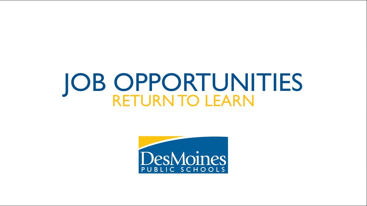 Job Opportunities - Return to Learn