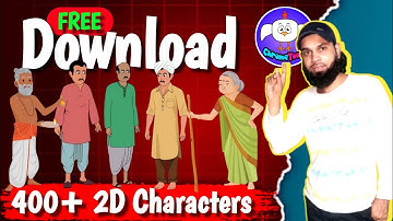 400+ Characters Download करें बिल्कुल FREE✅ में | Cartoon Video Kaise Banaye ||