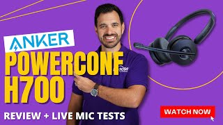 Anker Powerconf H700 Bluetooth Wireless Headset Review + Unboxing + Live Mic Tests screenshot 2