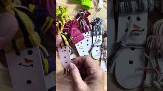 Stash busting- snowman ornaments/gift tags