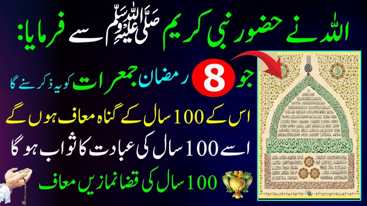Allah Ny Hazoor Nabi Kreem Sy Fermaya Ajj Ka Din Jo Ya Ziker Suny Ga Qaza Namaze Maf| Rizq Ka Wazifa