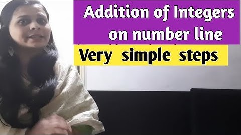 Addition Of Integers On Number Line In Hindi | Integers For Class 6 and Class 7 | Integers