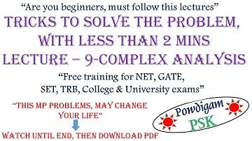 Math. Phy._Lecture-9- Tricks to solve problems, GATE, SET, TRB, Polytechnic notes, College universit