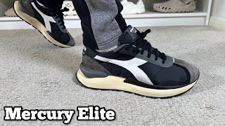 Diadora Mercury Elite Black & White Pristine Review& On foot