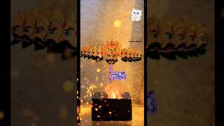 diy Dussehra craft 😱| Ravan paper craft I paper ravana puppet #dussehra #shorts #trending