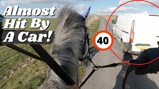 Horse Almost Hit by a Car on a Bridlepath! This Esme