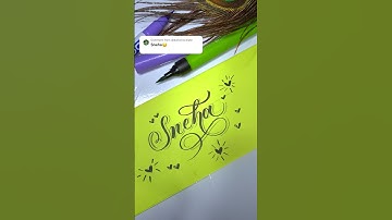 Sneha❤️ tag Sneha & drop your name❤️ #shorts #youtubeshorts #calligraphy #shivi_arts_ #nameart ❤️