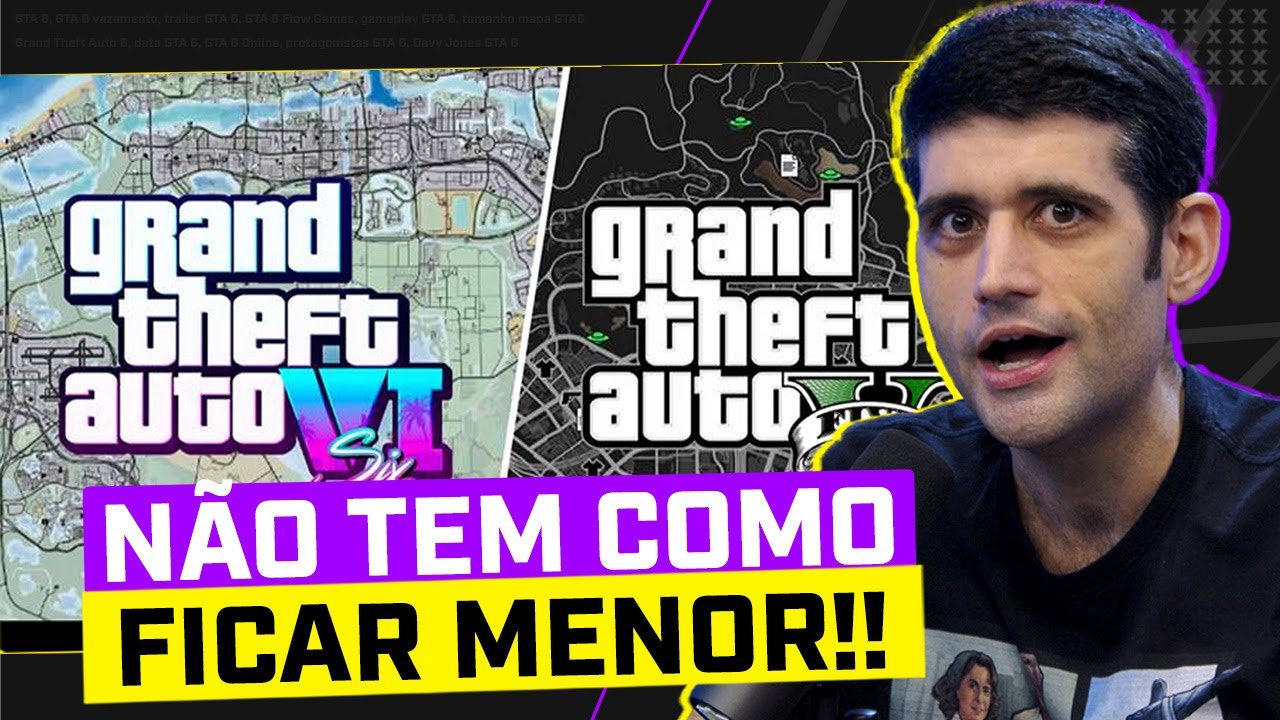 Imagem mostra o quão maior o mapa de GTA 6 pode ser comparado ao GTA 5