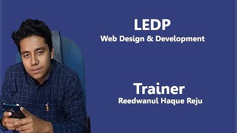 Class 1 - LEDP | Batch-330th Web Design & Development | Html Basic