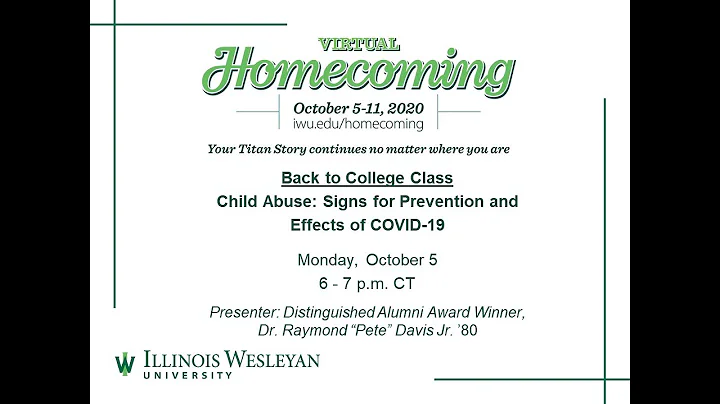 Back to College Class - Child Abuse: Signs for Prevention and Effects of COVID-19