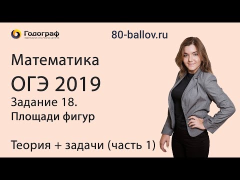 ОГЭ по математике 2019. Задание 18. Площади фигур. Теория+задачи (часть 1)