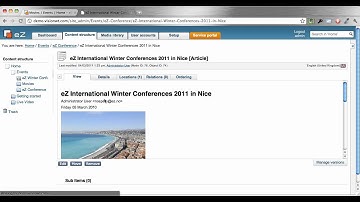 eZ Publish 4.5 - Admin Overview