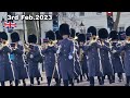 &quot;Changing of the Guard&quot; New Guard leaves Wellington Barracks 03/02/23