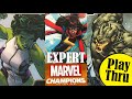 MARVEL CHAMPIONS Play Through with Expert Rhino vs Ms Marvel and She-Hulk
