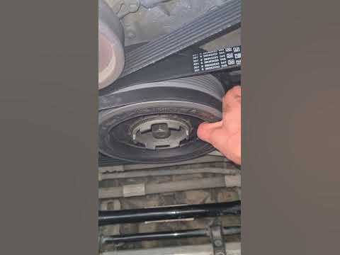 Bad Crankshaft Pulley Before and After - YouTube