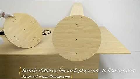 10309 slatwall display rotating spinner hook hanging floor stand fixturedisplays INSTRUCTIONS