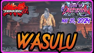 Tekken 8 ▰ (Wasulu) LEROY Tekken 8 God DESTRUCTION Ranked Matches MAY 20, 2024 replays