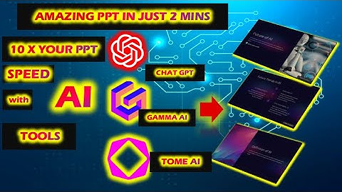 Make Your Presentations 10x Faster with AI | Chat GPT | Gamma AI | Tome AI