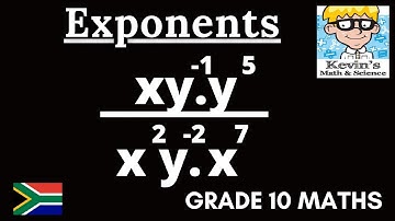 Negative exponents grade 10