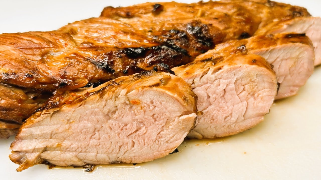 MARINATED & Grilled PORK TENDERLOIN SOY & GINGER Marinade Recipe