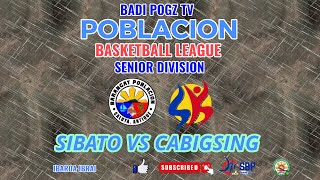 #barangayleague 2024.Brgy POBLACION Basketball league CABIGSING VS SIBATO SENIOR DIVISION