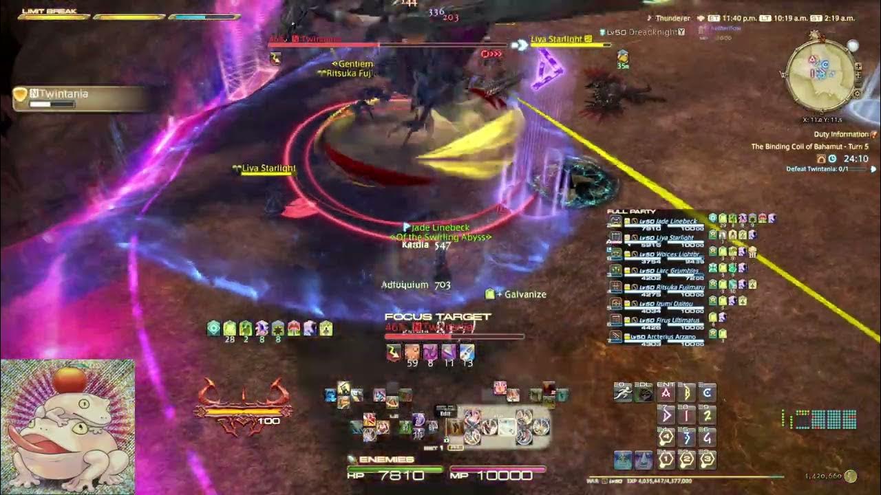 FFXIV The Binding Coil of Bahamut Turn 5 Synced MINE Warrior (WAR