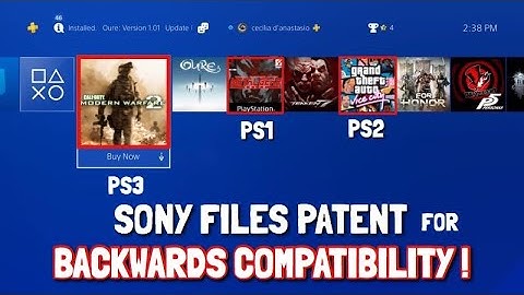 SONY FILES PATENT FOR BACKWARDS COMPATIBILITY !! (PS1, PS2, PS3, PS4? backwards compatibility)