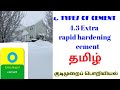 43 extra rapid hardening cement  civil engineering in tamil  kutimuraip poriyiyal