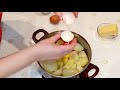 Картофельные гнезда с курицей и грибами.