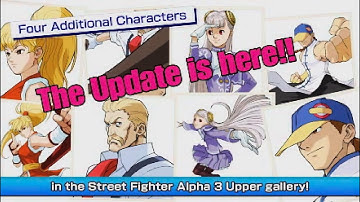 Capcom fighting collection 2: Quality Update additional characters for Street Fighter Alpha 3