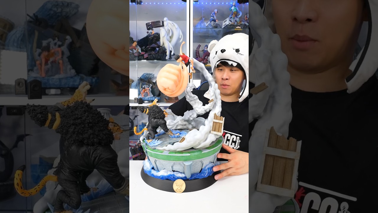 100均にも売ってる物と3Dプリンターを使ってルフィVSルッチのジオラマ作ってみた！#onepiece