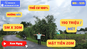 Bán Đất Mặt  Tiền Đường Nhựa 20m Gần Vincom Cần Tìm Chủ Gấp | Mua Bán Nhà Đất Tây Ninh 535N