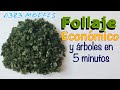 Follaje CASERO y árboles realistas FACÍL, RÁPIDO y ECONOMICO (Fine Turf)