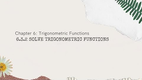 Add math Form 5 Chapter 6 | 6.3.2 Solving trigonometric equations using graphical method (part 1)
