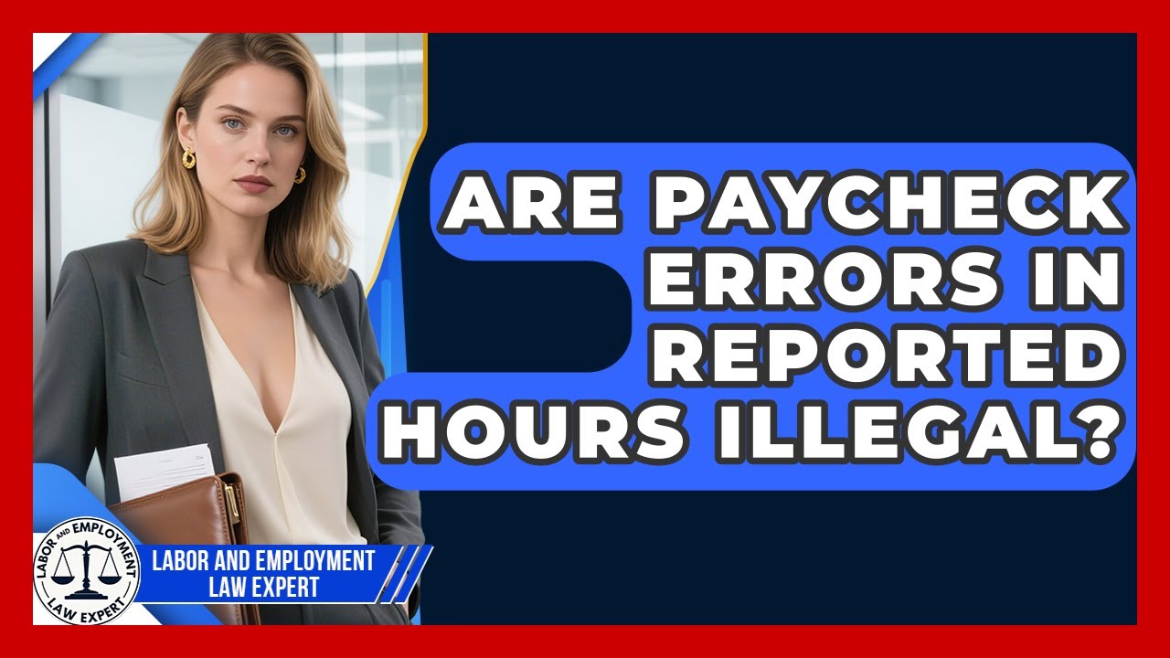 Are Paycheck Errors In Reported Hours Illegal? - Labor and Employment Law Expert