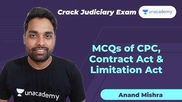 MCQs of CPC, Contract Act & Limitation Act | Anand Mishra | Unacademy Judiciary