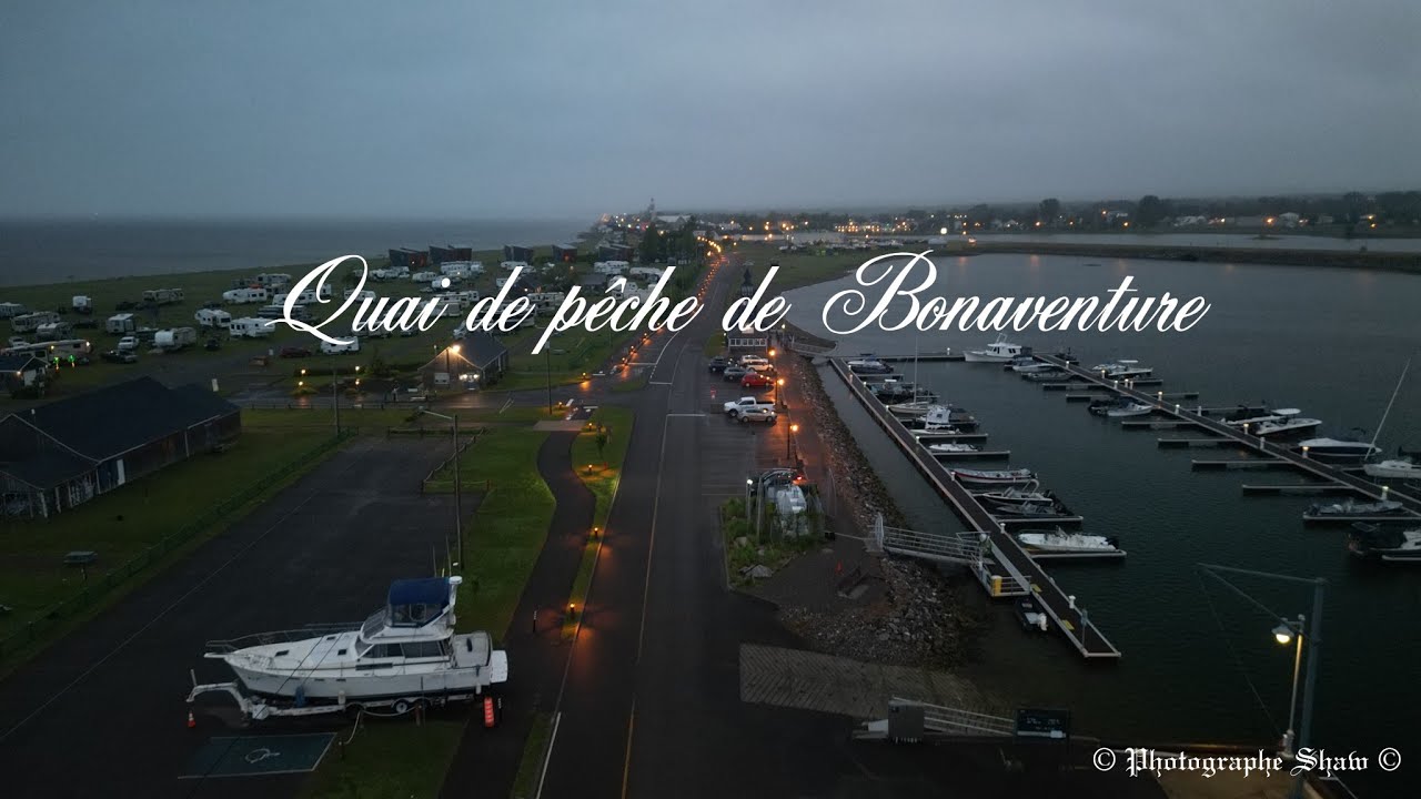 Quai de pêche de Bonaventure Québec Canada 🍁 Mavic Mini3 Pro 😊2023