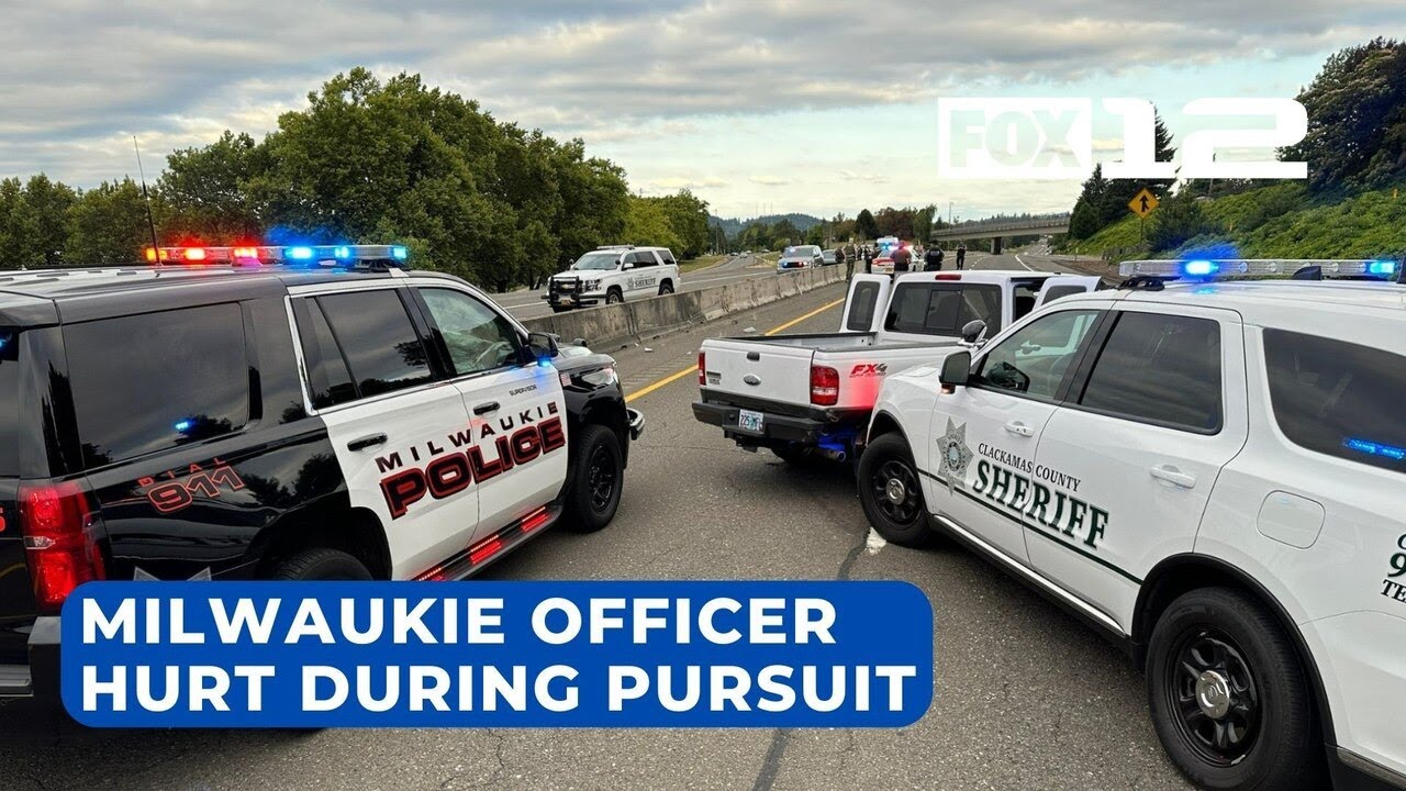 Milwaukie officer hit by Clackamas Co. Sheriff’s Office car during robbery pursuit