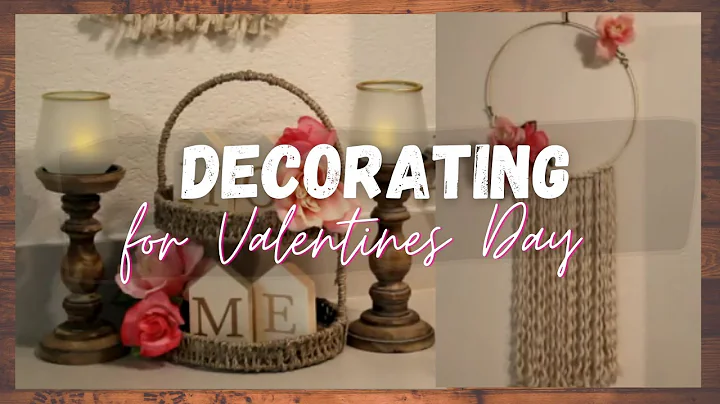 DECORATE WITH ME | VALENTINES DAY DECORATION IDEAS| MINIMAL DECOR