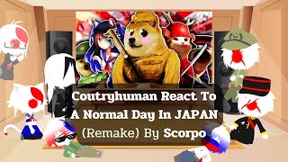 Coutryhuman React To A Normal Day In JAPAN (Remake) ( Gacha x Countryhuman )