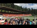 F1 Austria 2018 - Fans of Max Verstappen celebrating his victory