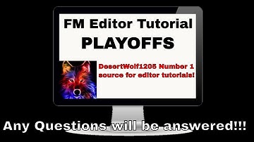 Football Manager Editor Tutorial: PlayOffs! (Championship/Promotion/Relegation Playoffs)