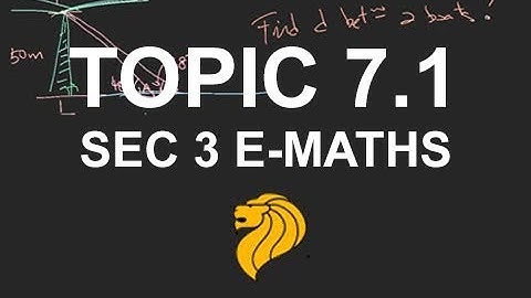 Singapore Sec 3 E-Math: Topic 7.1 - Angles of Elevation and Depression - ManyTutors Academy