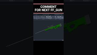 AWM (Sniper Rifle) l AUTOCAD 3D l By DEBUG_2 l #autocad #cad #freefire #shorts #csgo #tutorial