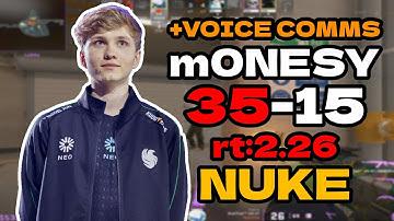 😯m0NESY (35-15) rt:2.26 w/sm3t +VOICE COMMS l EU FACEIT RANKED (nuke) | #cs2 #pov