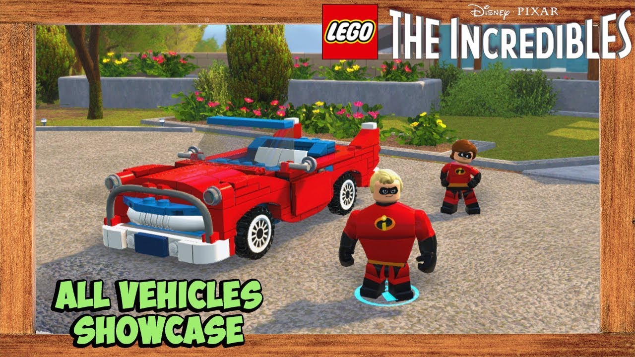 lego incredibles all vehicles